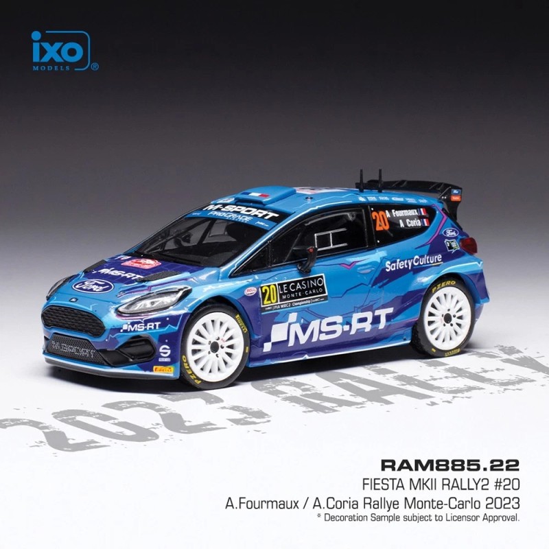 Ford Fiesta MkII Rally2 #20 A.Fourmaux - A.Coria Rallye Montecarlo 2023